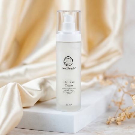 Hydratačný pleťový krém s perlovým práškom a kyselinou hyalurónovou SPF-15 – 50ml